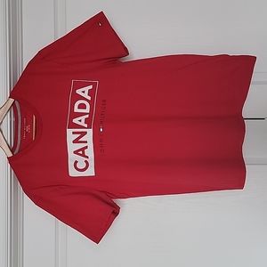 Tommy Hilfiger Men's "Canada" T-Shirt- Red